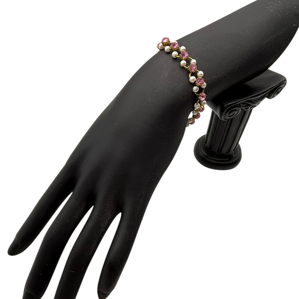 Pink Rhinestone Bracelet 